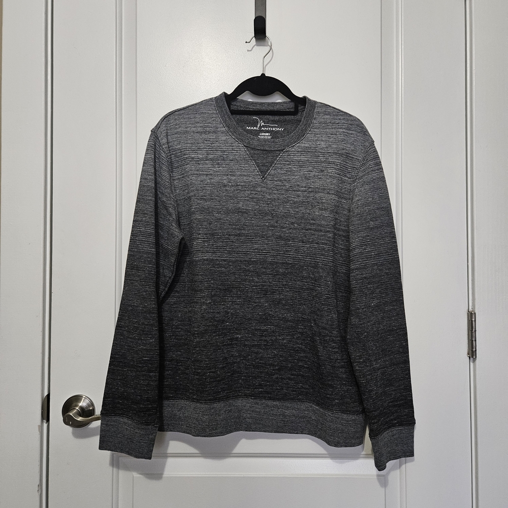 Marc Anthony Men’s Medium Ombray Charcoal Gray Sweater